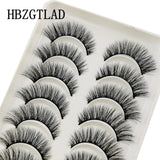NEW 2/5/10 Pairs Natural False Eyelashes Fake Lashes Long Makeup 3d Mink Lashes Extension Eyelash Mink Eyelashes for Beauty 54