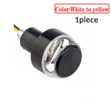 12V CNC Turn Signals Motorcycle LED Handle Bar End Blinker for 22mm Handlebar Signal Light Flashing for Handle Bar