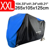 Black Blue Design Waterproof Motorcycle Covers Motors Dust Rain Snow UV Protector Cover Indoor Outdoor M L XL XXL XXXL D25