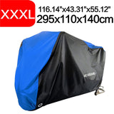 Black Blue Design Waterproof Motorcycle Covers Motors Dust Rain Snow UV Protector Cover Indoor Outdoor M L XL XXL XXXL D25