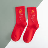 COCOCAT New Mens Crew Cactus Jack Socks Pure Cotton Travis Scott Sport Hip Hop Skateboard White /Yellow /Black Sockken Wholesale