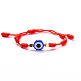 4pcs/set Handmade 7 Knots Red String Bracelet For Protection Lucky Amulet And Friendship Braid Rope Wristband Jewelry Wholesale
