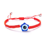 4pcs/set Handmade 7 Knots Red String Bracelet For Protection Lucky Amulet And Friendship Braid Rope Wristband Jewelry Wholesale