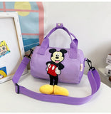 2022 New Disney Shoulder Bags Cartoons Mickey Mouse Nylon Bag Women Messenger Bag Cute Anime Fashion Handbag Gifts for A Girls