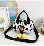 2022 New Disney Shoulder Bags Cartoons Mickey Mouse Nylon Bag Women Messenger Bag Cute Anime Fashion Handbag Gifts for A Girls