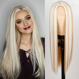 Long Straight Wine Red Wig With Bang Synthetic Wigs for Party