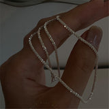 Sparkling Silver Color Necklace
