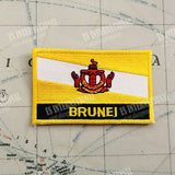 BRUNEI National Flag Badges Armband Embroidery Patches and Pin
