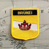 BRUNEI National Flag Badges Armband Embroidery Patches and Pin