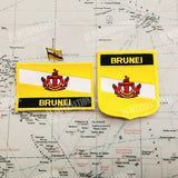 BRUNEI National Flag Badges Armband Embroidery Patches and Pin