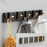 Folding Towel Rack 2-Way Installation for Wall Hanger Bathroom Kitchen