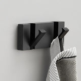 Folding Towel Rack 2-Way Installation for Wall Hanger Bathroom Kitchen