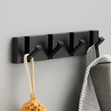 Folding Towel Rack 2-Way Installation for Wall Hanger Bathroom Kitchen