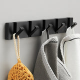 Folding Towel Rack 2-Way Installation for Wall Hanger Bathroom Kitchen