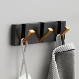 Folding Towel Rack 2-Way Installation for Wall Hanger Bathroom Kitchen