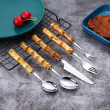 5Pcs Bamboo Handle BBQ Set
