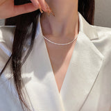 Vintage Multi-layer Sparkling Chain Necklace