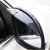 2pcs Car Rearview Mirror Rain Eyebrow Protector Universal
